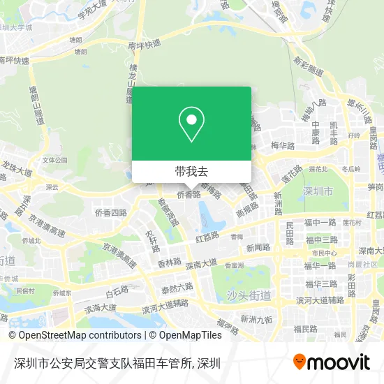 深圳市公安局交警支队福田车管所地图