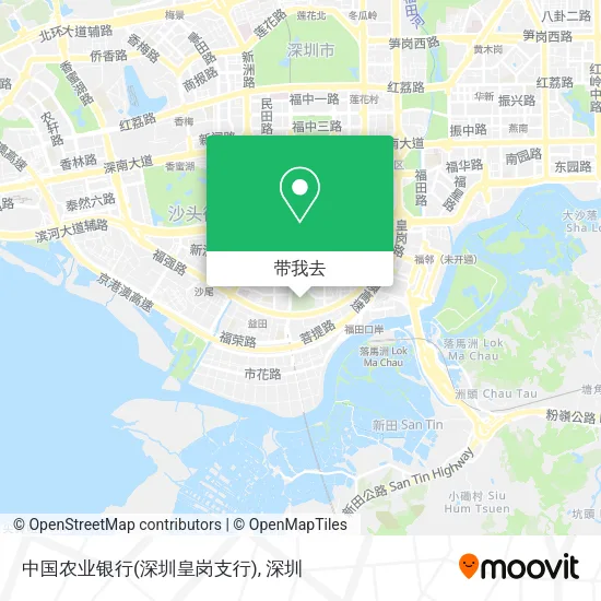 中国农业银行(深圳皇岗支行)地图