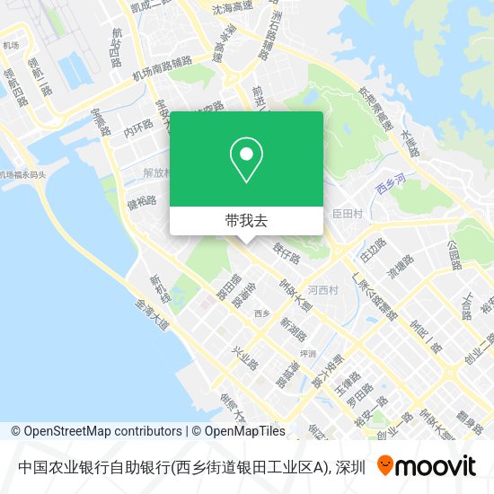 中国农业银行自助银行(西乡街道银田工业区A)地图