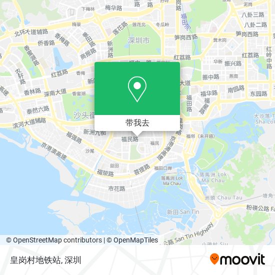 皇岗村地铁站地图