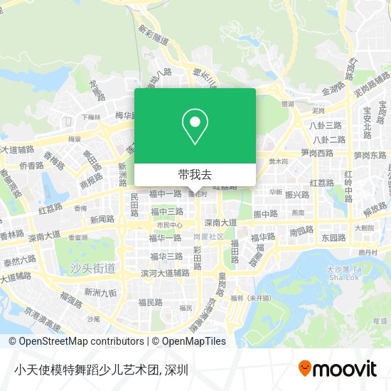 小天使模特舞蹈少儿艺术团地图