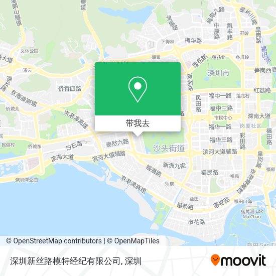 深圳新丝路模特经纪有限公司地图
