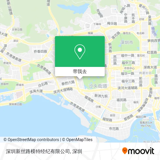 深圳新丝路模特经纪有限公司地图