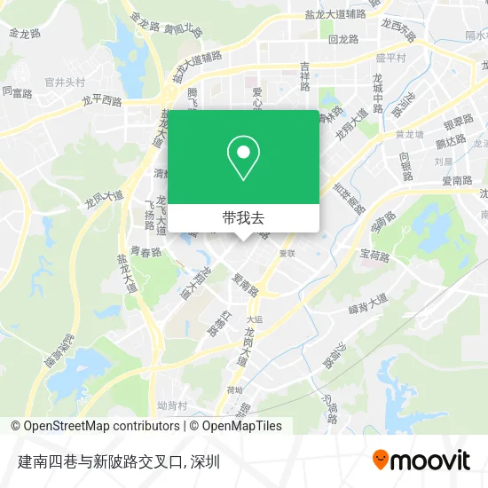 建南四巷与新陂路交叉口地图