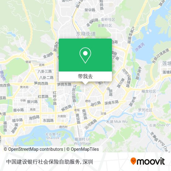 中国建设银行社会保险自助服务地图