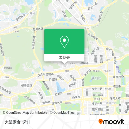 大望素食地图
