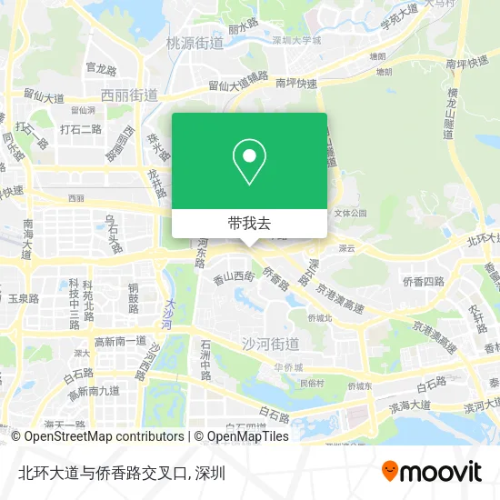 北环大道与侨香路交叉口地图