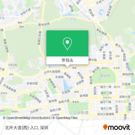 北环大道(西)-入口地图