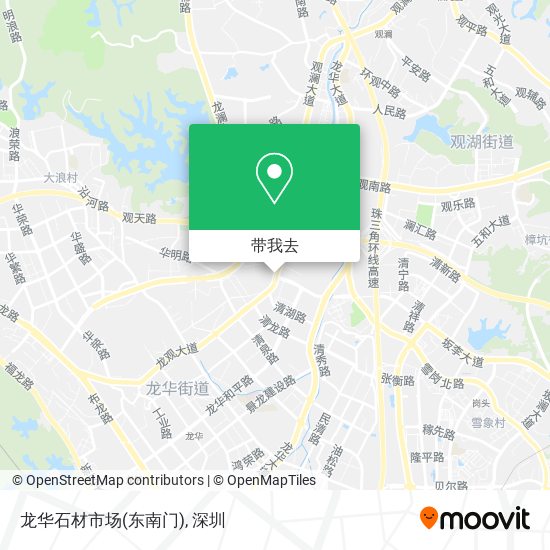 龙华石材市场(东南门)地图