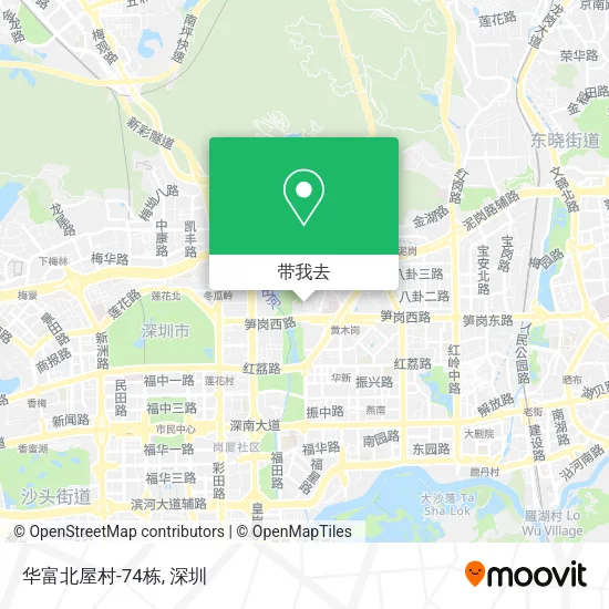 华富北屋村-74栋地图