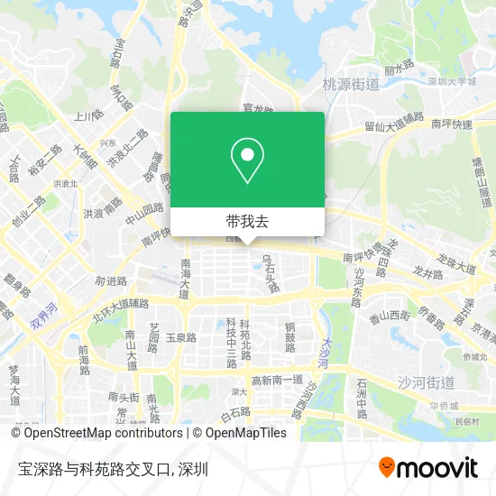 宝深路与科苑路交叉口地图