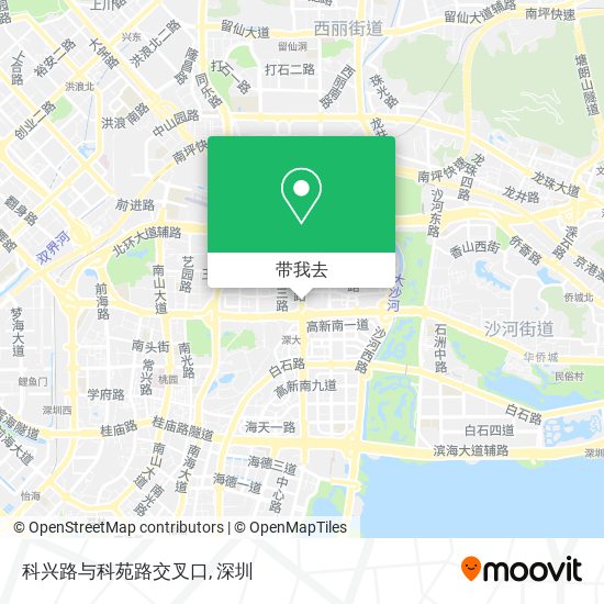 科兴路与科苑路交叉口地图