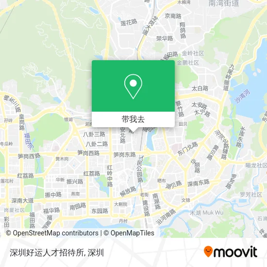 深圳好运人才招待所地图