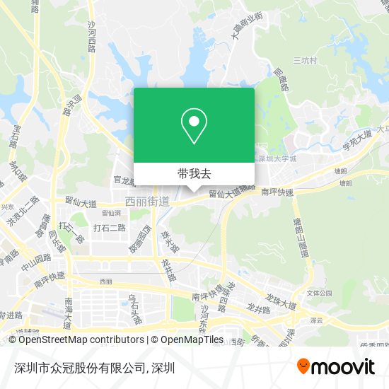 深圳市众冠股份有限公司地图