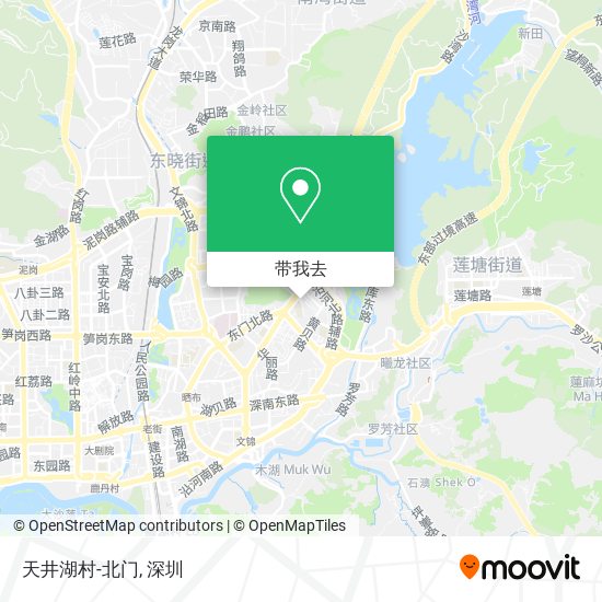 天井湖村-北门地图