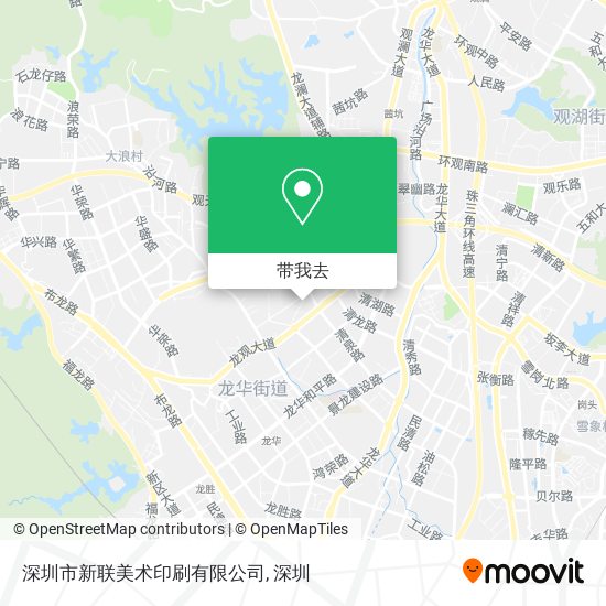 深圳市新联美术印刷有限公司地图