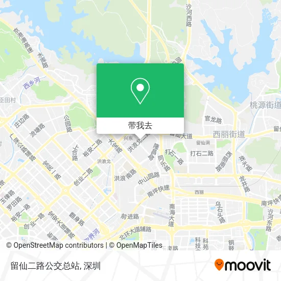 留仙二路公交总站地图