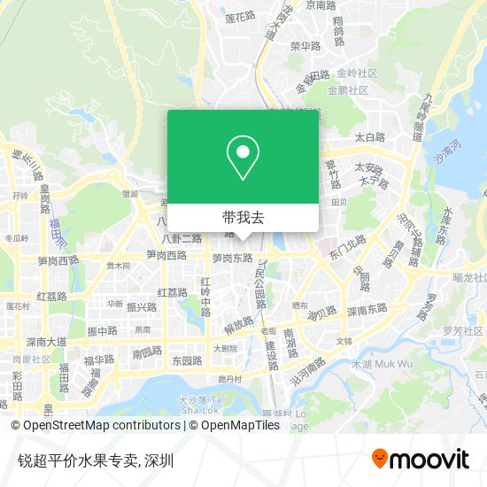 锐超平价水果专卖地图
