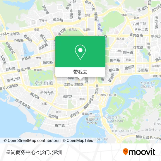 皇岗商务中心-北2门地图