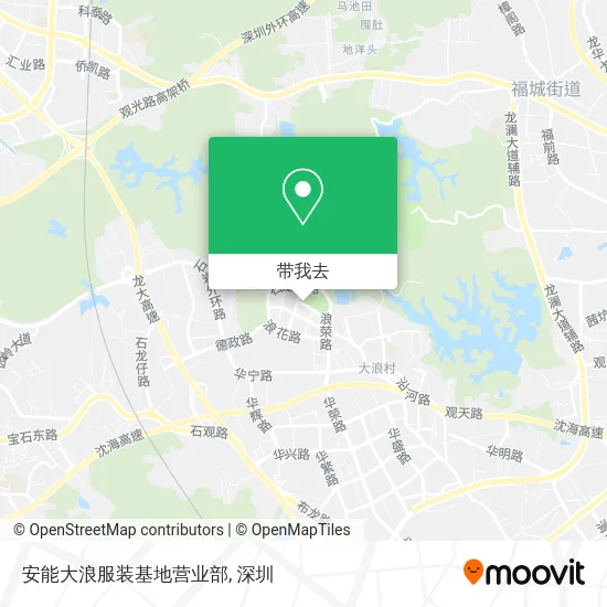 安能大浪服装基地营业部地图