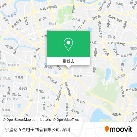宇盛达五金电子制品有限公司地图