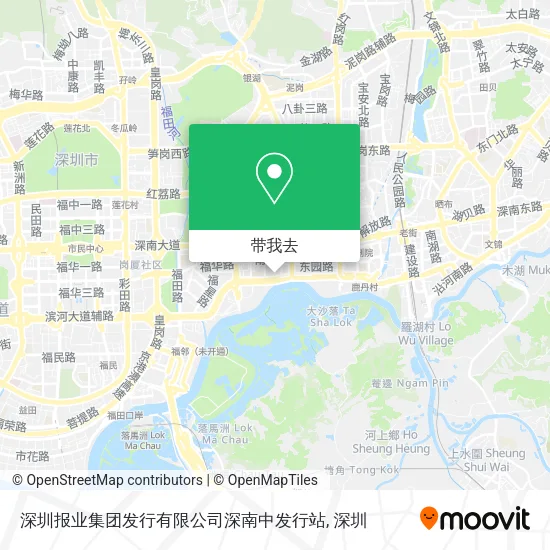 深圳报业集团发行有限公司深南中发行站地图
