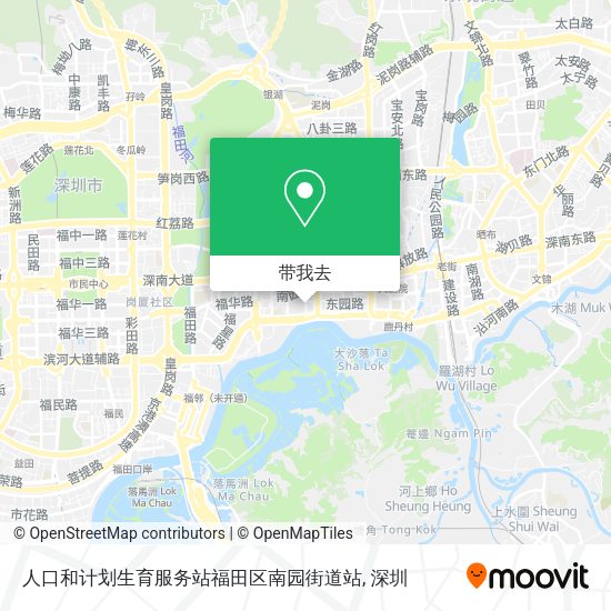 人口和计划生育服务站福田区南园街道站地图