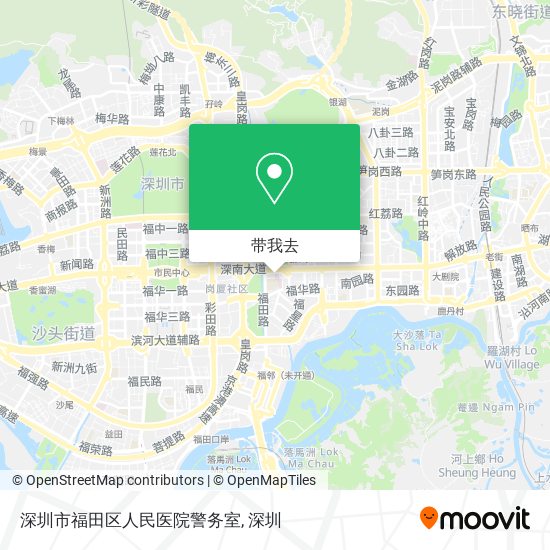 深圳市福田区人民医院警务室地图