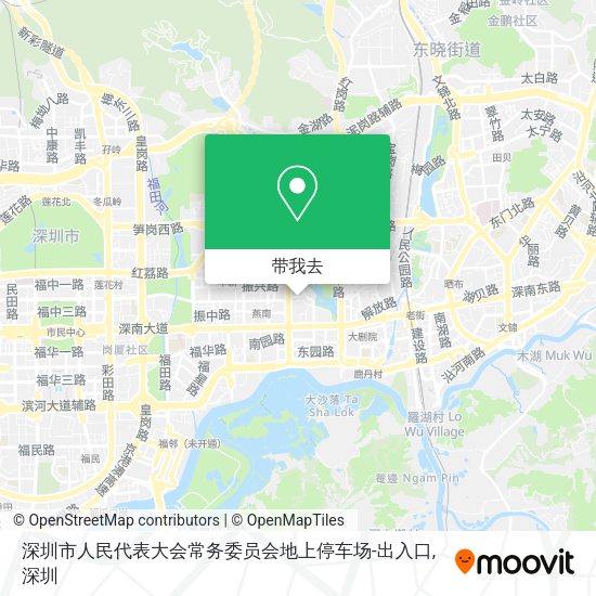 深圳市人民代表大会常务委员会地上停车场-出入口地图