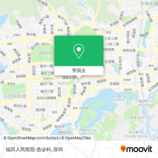 福田人民医院-急诊科地图