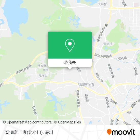 观澜富士康(北小门)地图