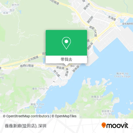 薇薇新娘(盐田店)地图