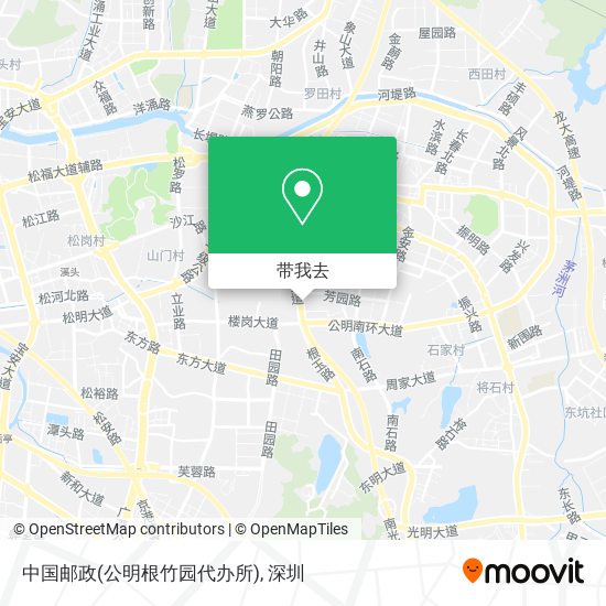 中国邮政(公明根竹园代办所)地图