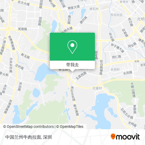 中国兰州牛肉拉面地图