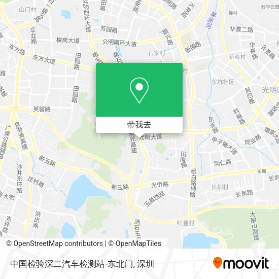 中国检验深二汽车检测站-东北门地图