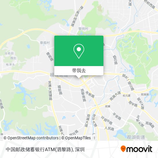 中国邮政储蓄银行ATM(泗黎路)地图