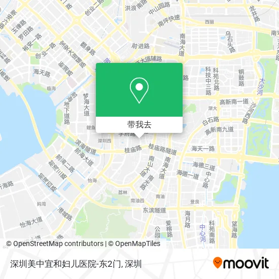 深圳美中宜和妇儿医院-东2门地图