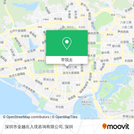 深圳市金越出入境咨询有限公司地图