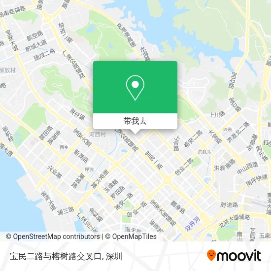 宝民二路与榕树路交叉口地图