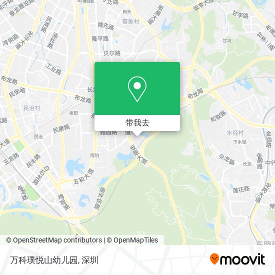 万科璞悦山幼儿园地图