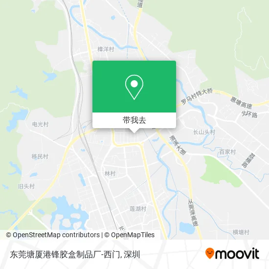 东莞塘厦港锋胶盒制品厂-西门地图