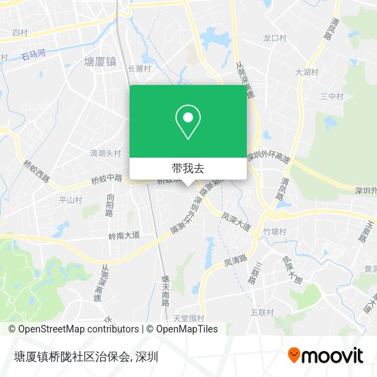 塘厦镇桥陇社区治保会地图
