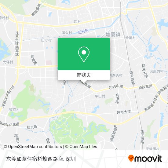 东莞如意住宿桥蛟西路店地图