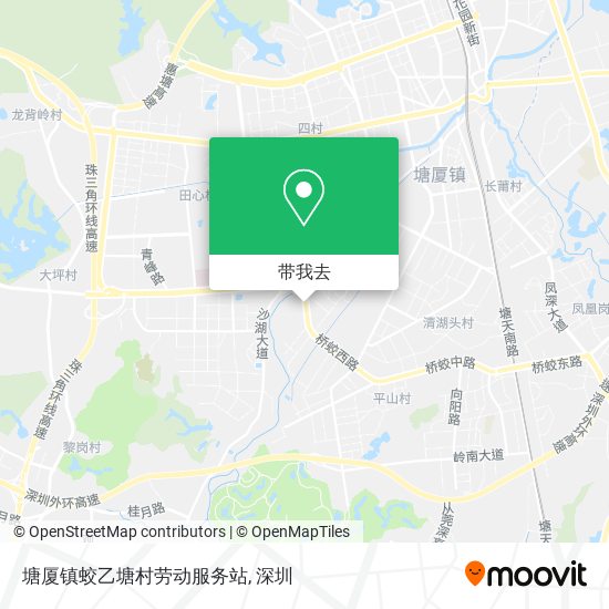 塘厦镇蛟乙塘村劳动服务站地图