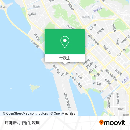 坪洲新村-南门地图