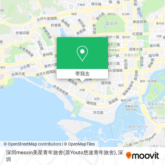 深圳messin美星青年旅舍(原Youto悠途青年旅舍)地图