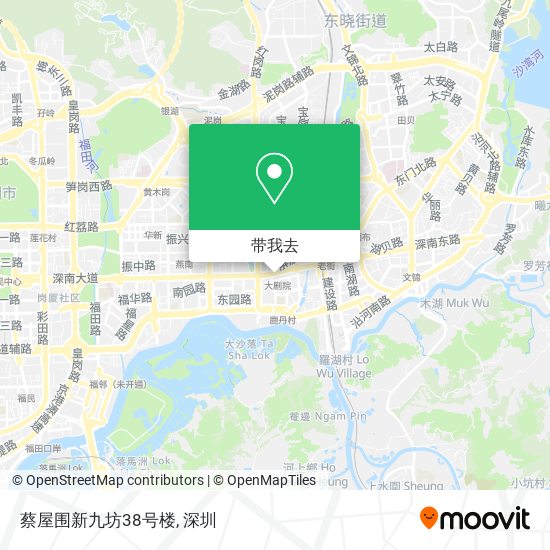 蔡屋围新九坊38号楼地图