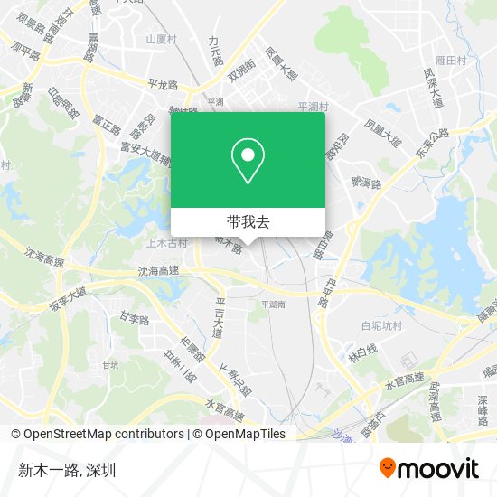 新木一路地图