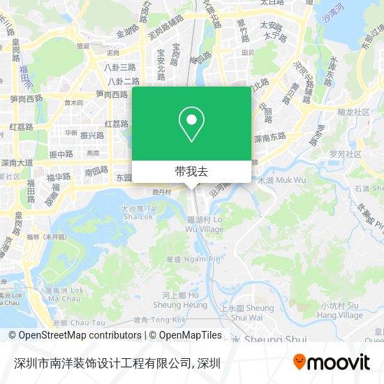 深圳市南洋装饰设计工程有限公司地图