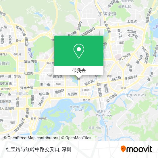 红宝路与红岭中路交叉口地图
